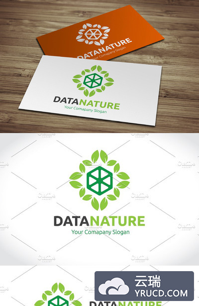 自然主题的LOGO模板 Data Nature