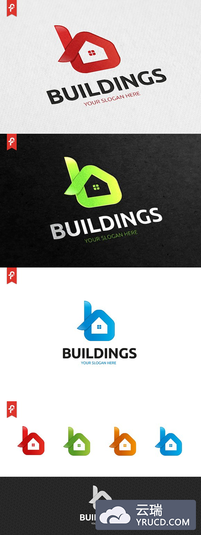 建筑相关的LOGO模板 Buildings Logo