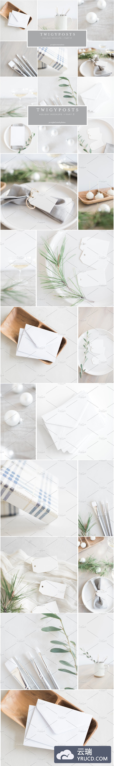 假期主题的样机素材 Holiday Mockups