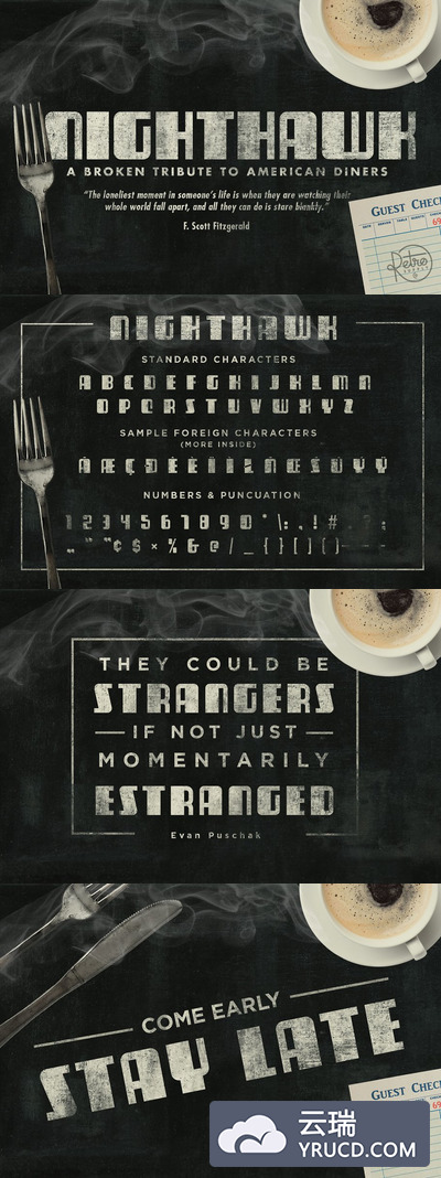 粗重的字体 NightHawk Font