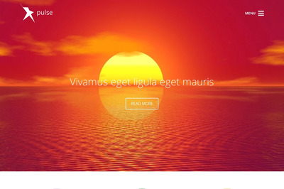 红色简单的商业模板WordPress主题模板 Pulse - Clean business theme