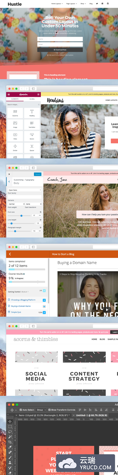 漂亮时尚的WordPress主题模板 Wordpress Theme - Hustle