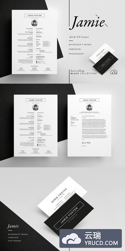 漂亮个性的简历模板 Jamie - Resume/CV