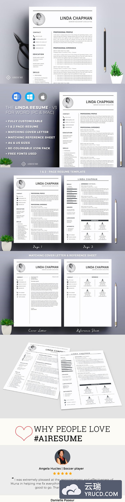 专业的简历模板 Professional Resume/CV Template