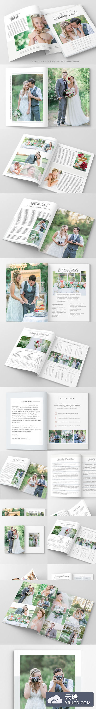 婚礼杂志模板 Wedding Magazine Template