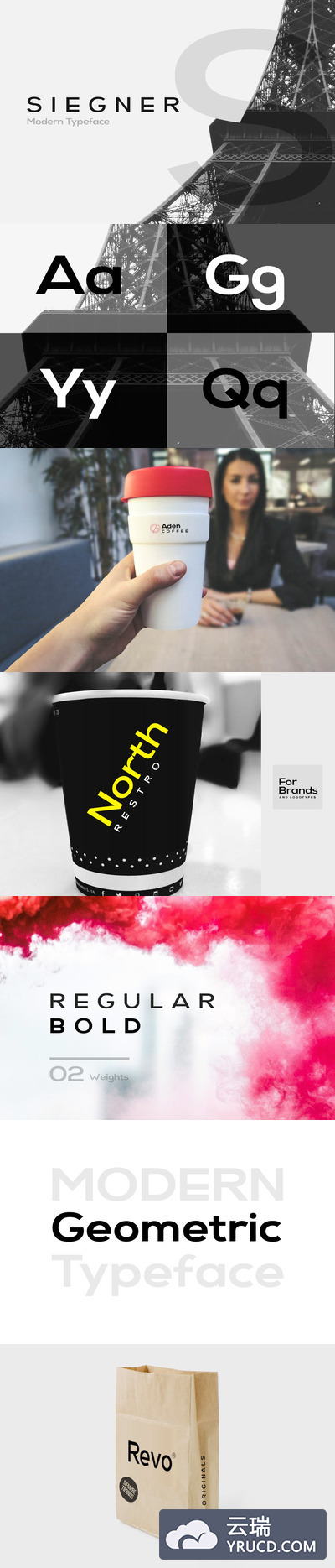 时尚现代高端简约的SIEGNER - 现代字体 WebFonts