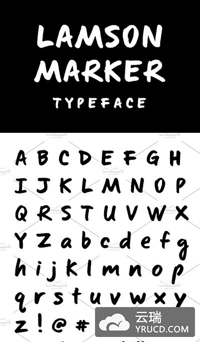正宗的手写字体 Lamson Marker