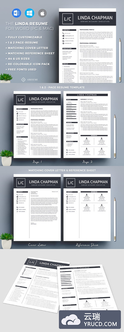 专业的简历模板 Resume/CV Template