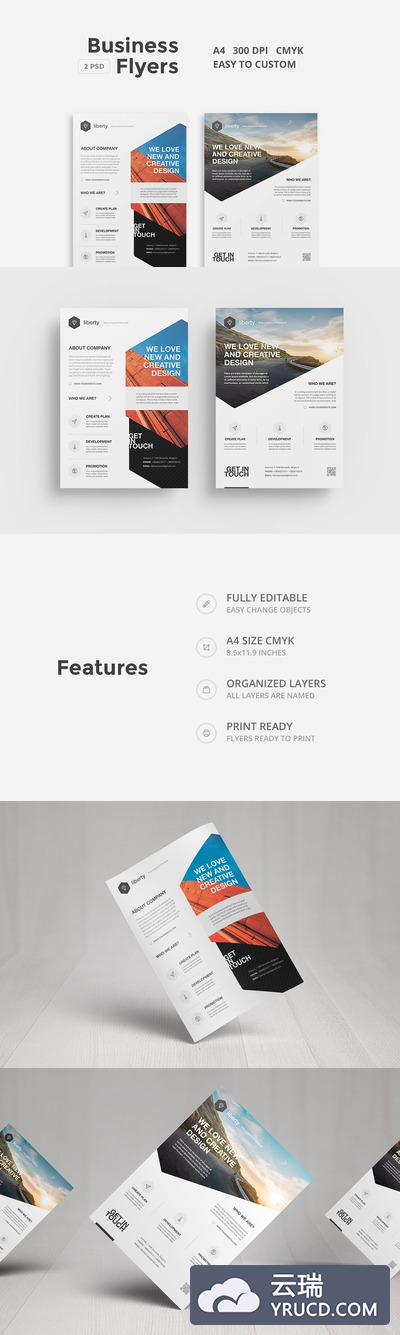 多用途企业海报模板 Multipurpose Business Flyers