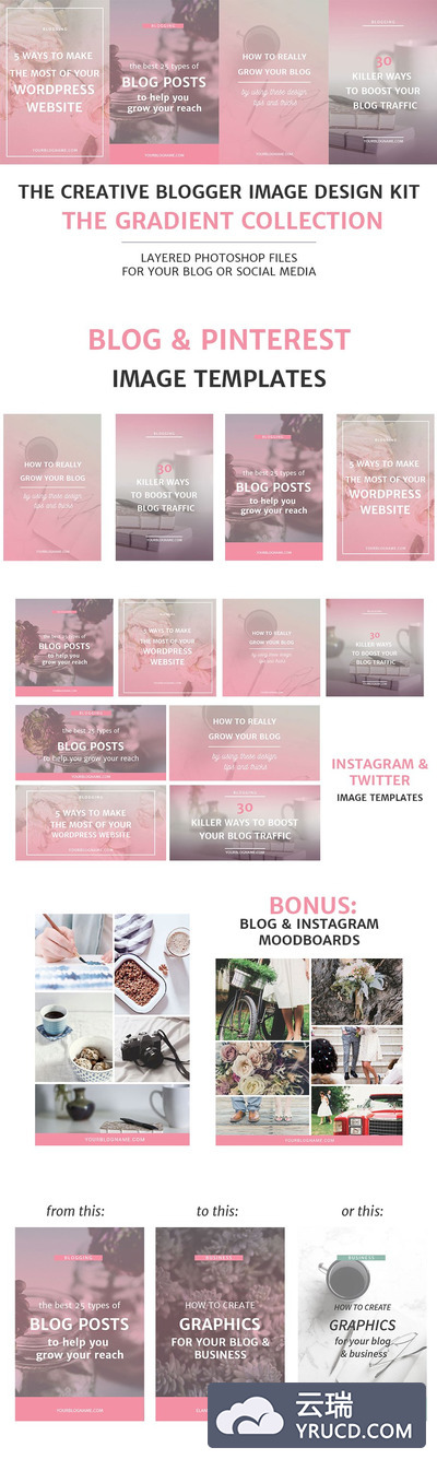 博客和社交媒体图片素材包 Blog and Social Media Image Kit