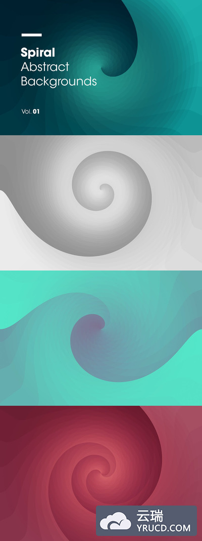 49个强烈而多彩的螺旋背景底纹纹理集合