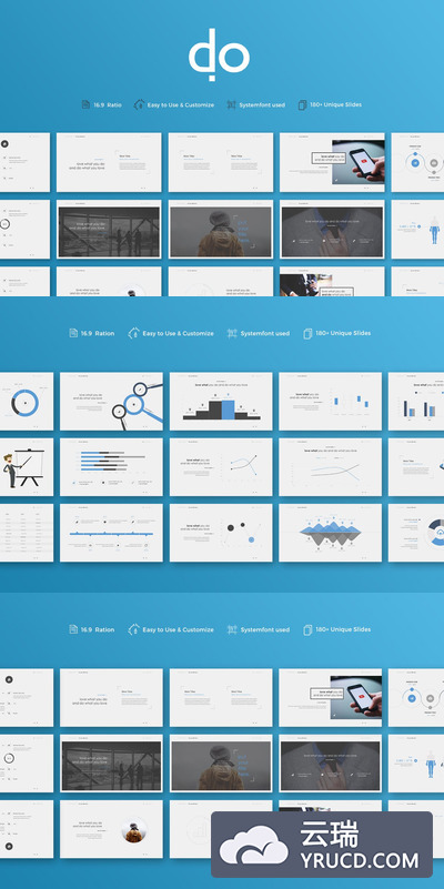 高端时尚简约的keynote幻灯片演示模版（key）