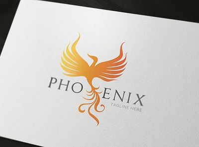 凤凰创意LOGO模板 Phoenix Logo