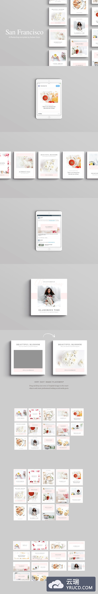 社交网站图片广告模板 San Francisco Social Media Pack