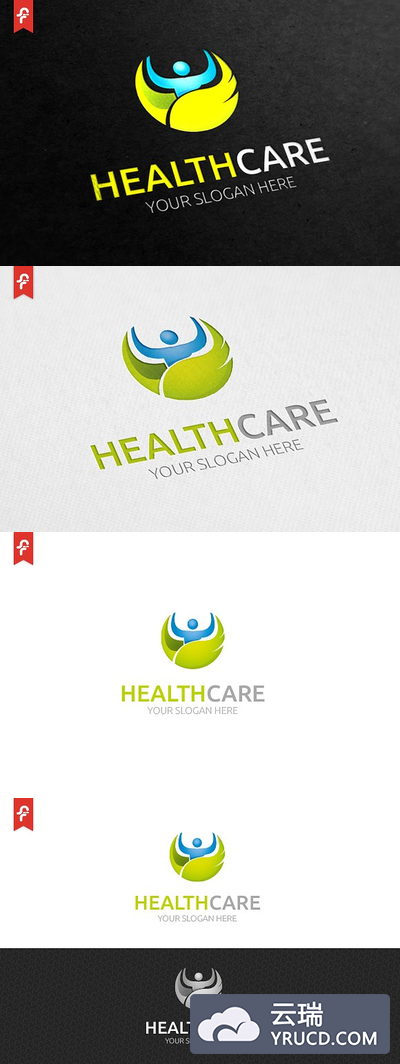 健康护理创意LOGO Health Care Logo