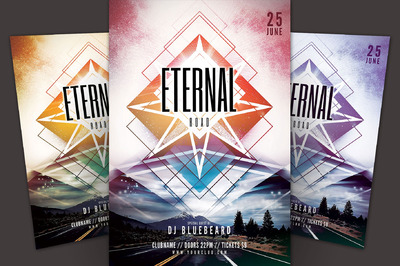 永恒之路传单海报模板 Eternal Road Flyer Template