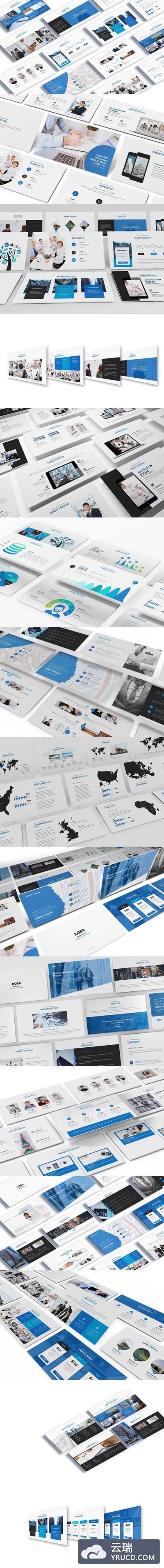 时尚高端轻奢质感的keynote片演示模版（key）