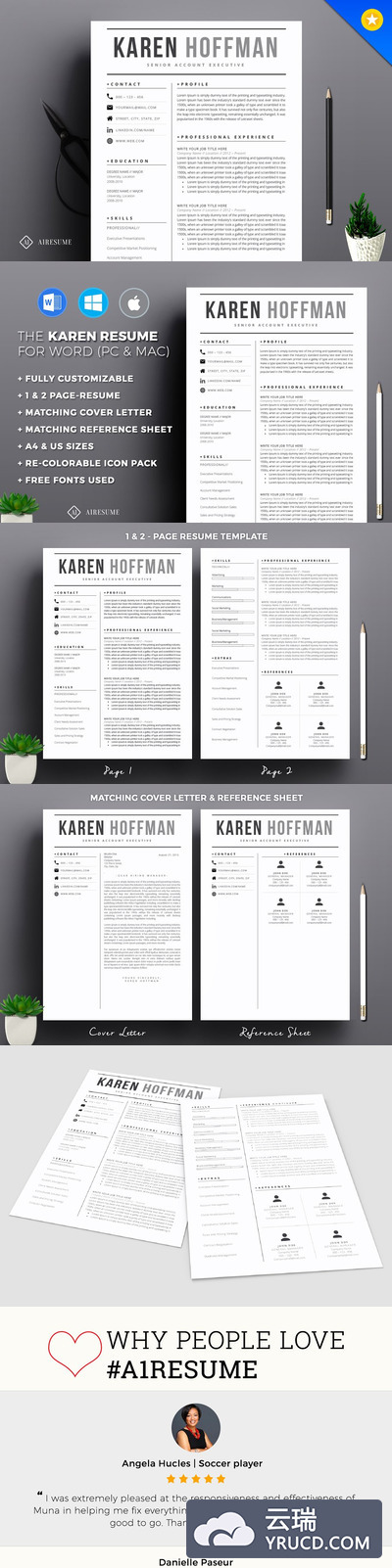 现代简历模板 Modern Resume Template