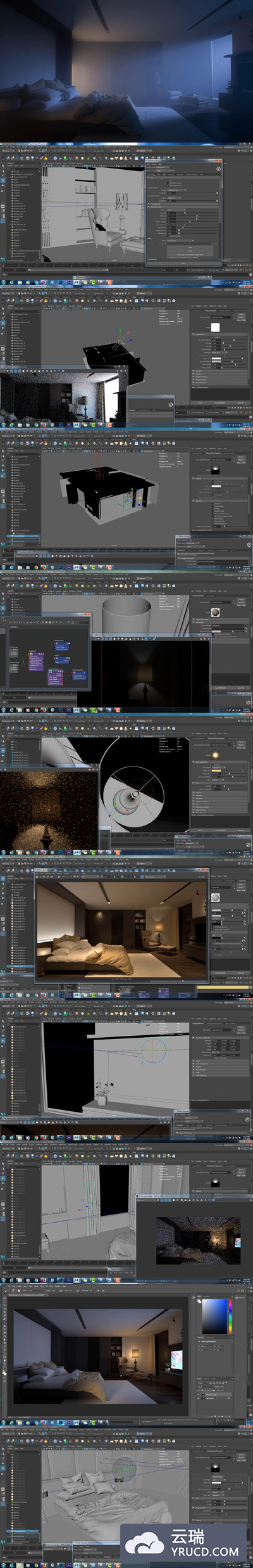 Maya 2018 探讨 V-Ray 室内照明技巧
