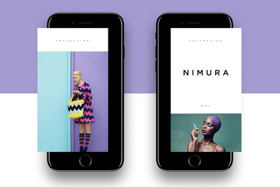 时尚杂志风的APP启动页封面