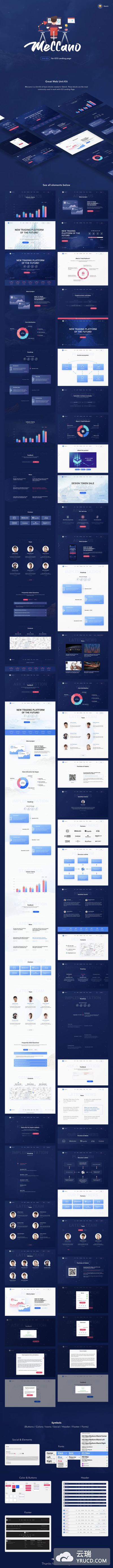 酷炫超专业的企业网站设计模板[sketch]