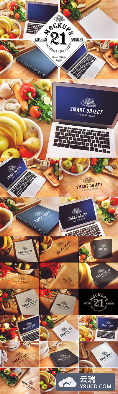 21款高端厨房展柜展示样机下载 1.33 GB [psd]