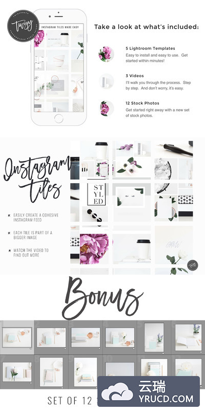 社交广告相关的模板 Create Instagram Tiles