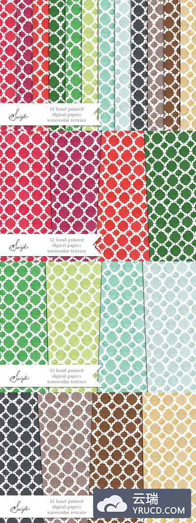 圣诞风味的背景纹理素材 Christmas , Quatrefoil