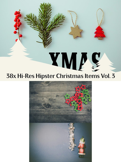 38个高清可爱的圣诞节素材 38x Hi-Res Christmas Items Vol. 3