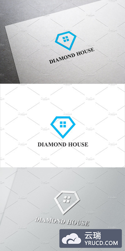 钻石图形LOGO Diamond House Logo