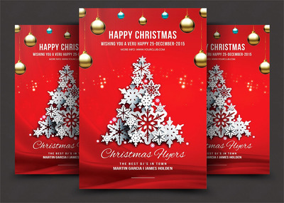 新鲜的圣诞节海报 Christmas Flyer