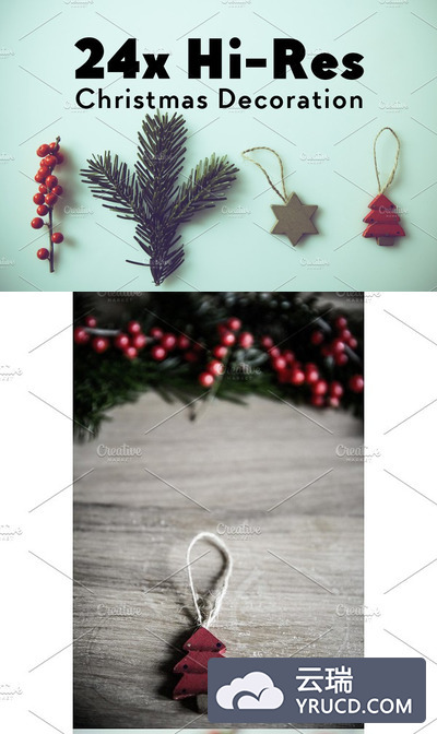 圣诞节实物元素 24x Hi-Res Christmas Images