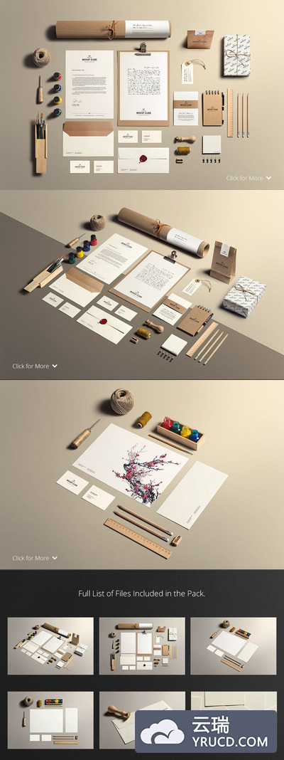 艺术与工艺/文具样机 Art & Craft / Stationery Mock-Up