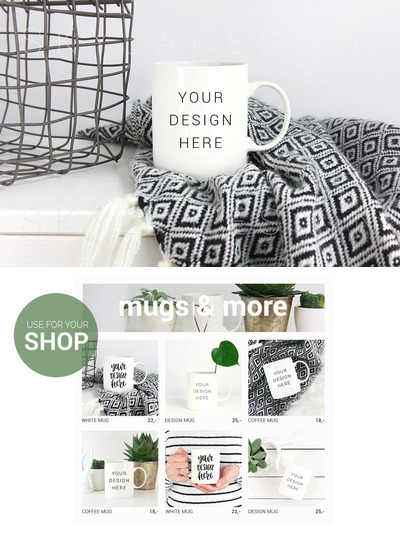 马克杯样机 Mug mockup, white coffee lifestyle