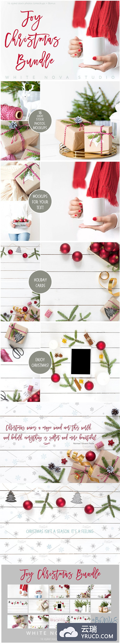 传统圣诞节照片素材 Traditional Christmas Bundle