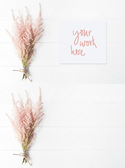 花卉照片展示样机 Floral stock photography - JPEG 300D