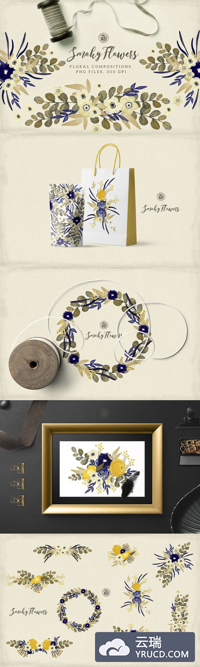 花卉烟熏图形 Smoky Flowers