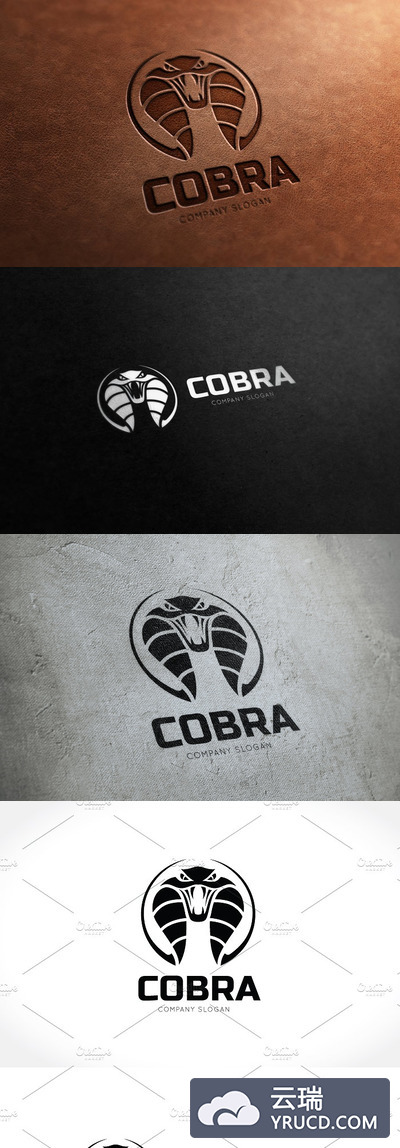 眼镜蛇图形LOGO模板 Cobra Snake Logo