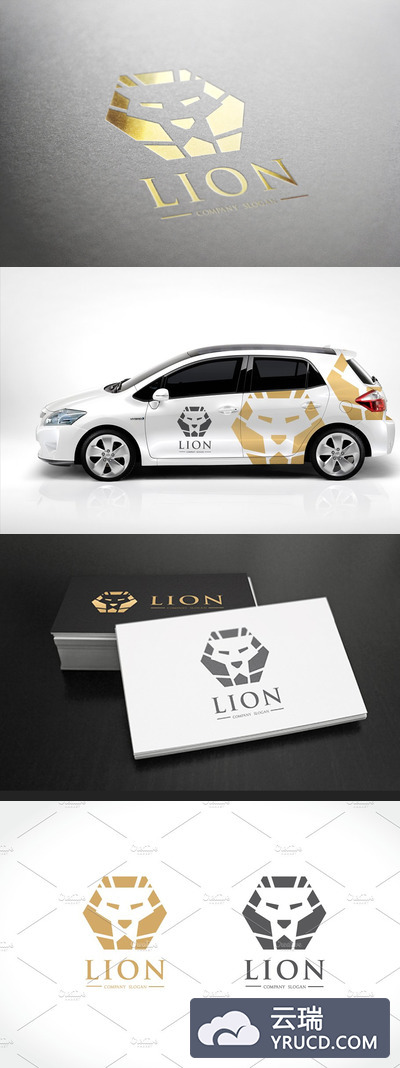 狮子LOGO模板 Lion Logo