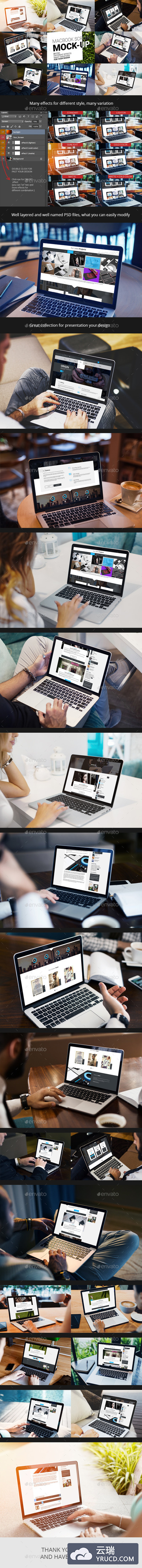 高品质的苹果笔记本MacBook展示样机下载 Mac Pro Screen Mock-Up[psd]