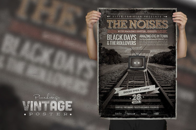 经典的海报模板 Vintage Poster / Flyer - II