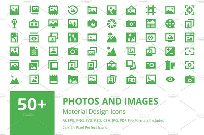 50+照片图片素材图标 50+ Photos and Images Material Icons