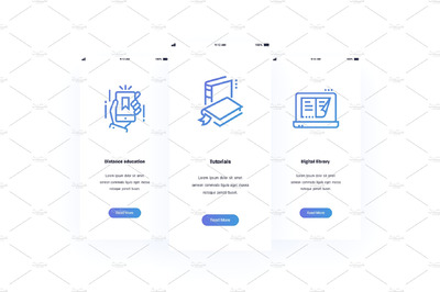 教育套餐选择卡片设计模板 Education Metaphors Cards