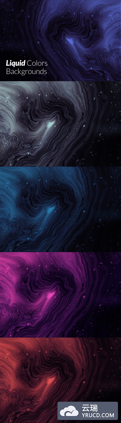 时尚抽象的液体地理等高线背景底纹纹理集合