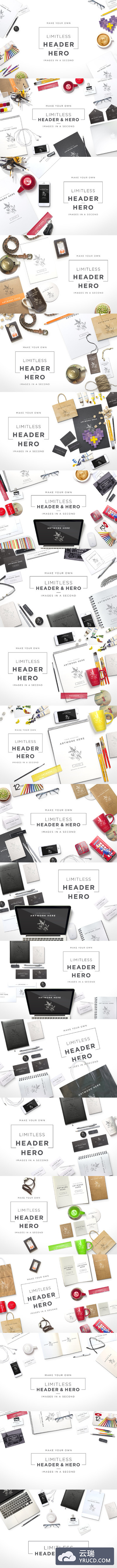 巨无霸广告场景banner素材 Custom Hero & Header Constructor