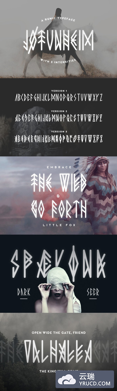 古代特殊字符文字 Jotunheim Typeface
