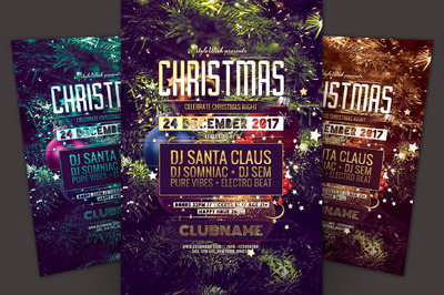 圣诞海报模板 Christmas Flyer Template