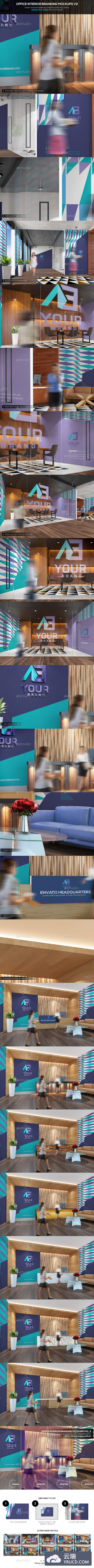 办公室内部品牌展示样机下载 Office Interior Branding Mockups V3 [psd]