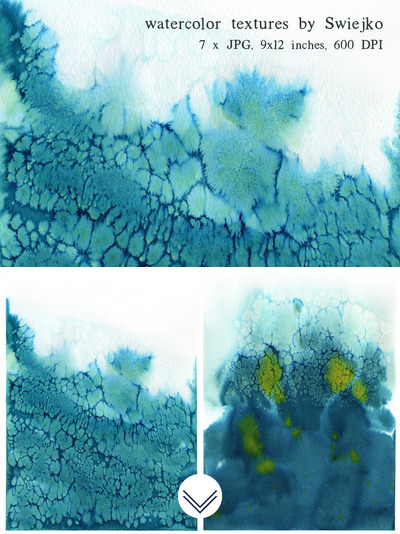 水彩肌理效果 Watercolor Ombre Paper set