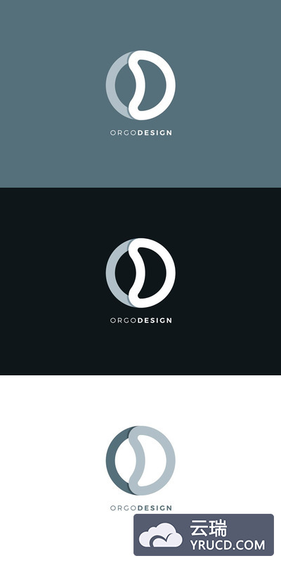 O F字母LOGO模板 Orgo Design O D Letter Logo Template